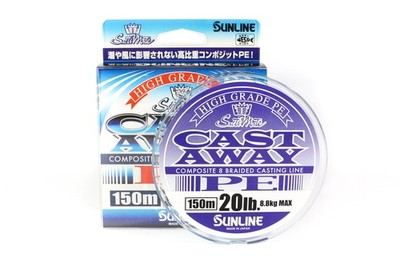 Sunline P.E Line Cast Away 150m P.E 1.5 20lb (4845)