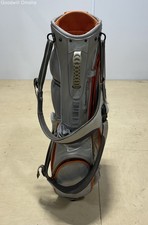 Nike Xtreme Sport IV 8-Way Divider Golf Stand Bag Grey/Orange W/ Rain Cover