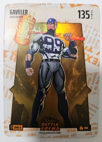 2026 Bo Jackson Battle Arena Gaveler Headliner 135 Fire Foil #OHBF-2 Aaron Judge