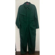 Craftsman Twill Coveralls Forest Green Mechanic/Work Jumpsuit Size L  NWOT