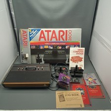 Vintage Atari 2600 Console — Complete in Original Box Tested & Works No Pac-Man image