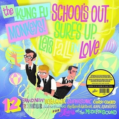 KUNG FU MONKEYS - SCHOOL'S OUT, SURF'S UP, LET'S FALL IN L NEW VINYL RECORD