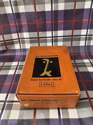 Vintage Libbey Coupe Cocktail Glasses Set of 4 4.5oz w Box Barware USA