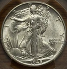 1945-S Walking Liberty Half Dollar PCGS AU-58, beautiful coin in hand