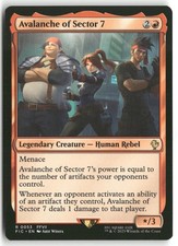 Avalanche of Sector 7 53 FIC R NM Magic: The Gathering