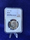 1967  BUSINESS STRIKE Kennedy Half Dollar 50c *NGC MS65 Gem Uncirculated*
