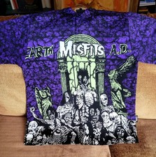 Misfits Earth A.D. button down shirt LARGE