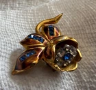 New ListingVintage Costume Jewelry Trembler Flower Pin Fur Clip
