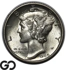 1940-S Mercury Dime Full Split Bands