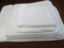 Frette Agata 5-Piece Towel Set White 100 Cotton NWT