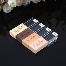 Lot 10PCS 1/2/4/8/16GB Crystal Engraved Walnut Wood USB Flash Drive Memory Logo