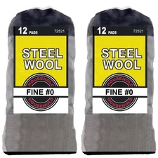 Wideskall Household Steel Wool, Medium Grade #1