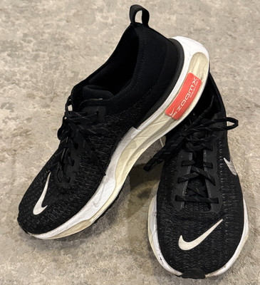 Mens Sz 10.5 Nike ZoomX Invincible Run FK 3 Black White Sail Shoes DR2615-001