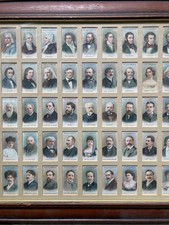 Framed Vintage Wills Cigarette Cards - Musical Celebrities