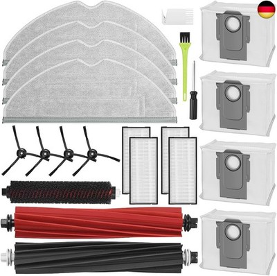 Zubehör für Roborock S8 Pro Ultra, Ersatzteile mit 1 DuoRoller Bürste, 1 Reinigu