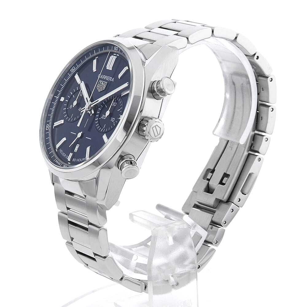 TAG Heuer Carrera Calibre 02 Chronograph 43mm Black Dial Men's Watch CBN2011.BA0642