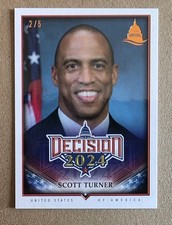 Decision 2024 Update Scott Turner #216 Bronze Foil Capitol #'d 2/5