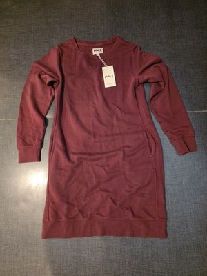 Pact Dress Downtime Sweatshirt  Burgundy Medium