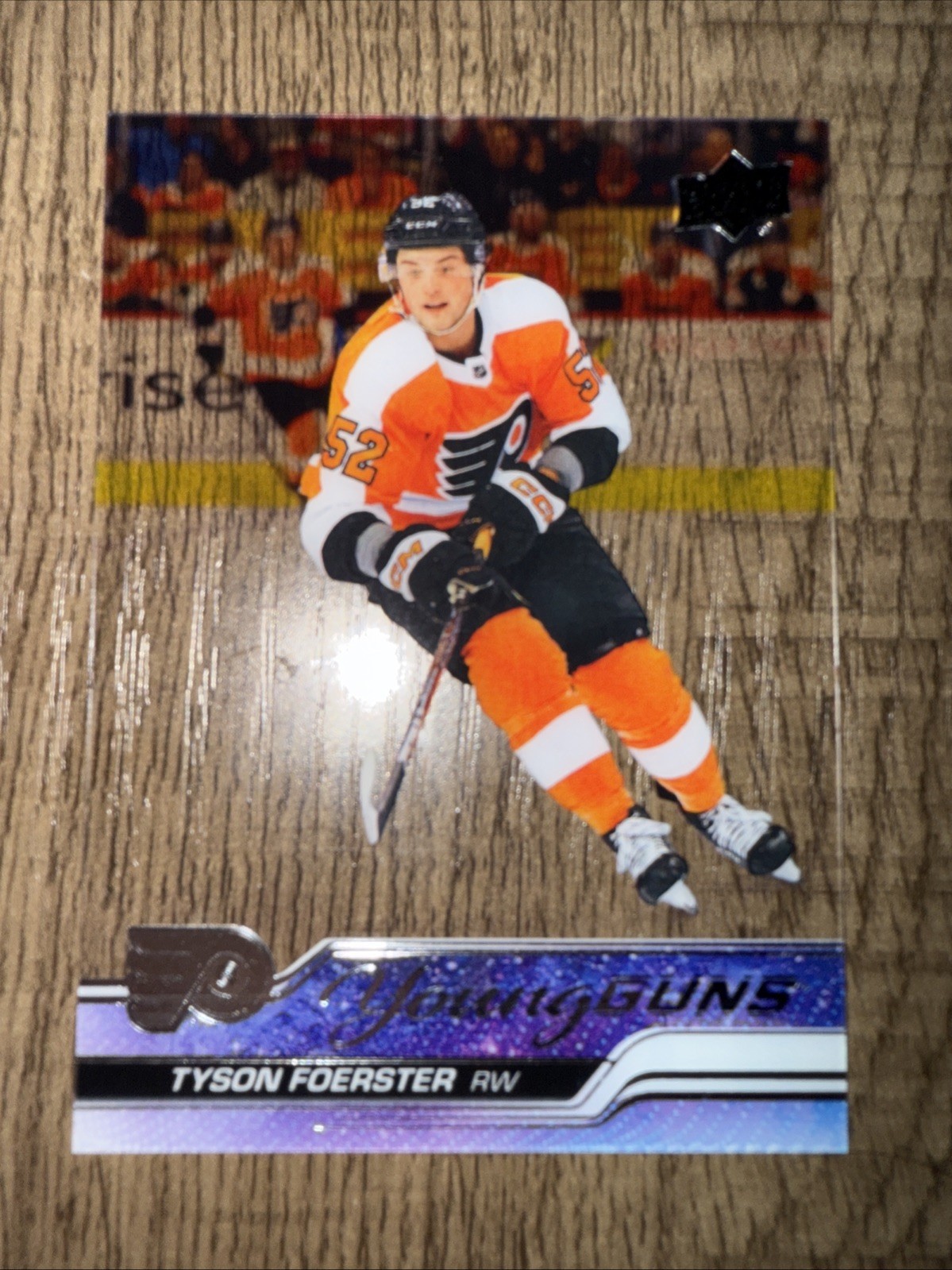 2023-24 Upper Deck Tyson Foerster Young Guns Clear Cut #225 RC Rookie Card