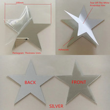 10Pcs Diameter 100X1Mm Acrylic Wall Mirrors round Stickers Plastic Hotel Decorat