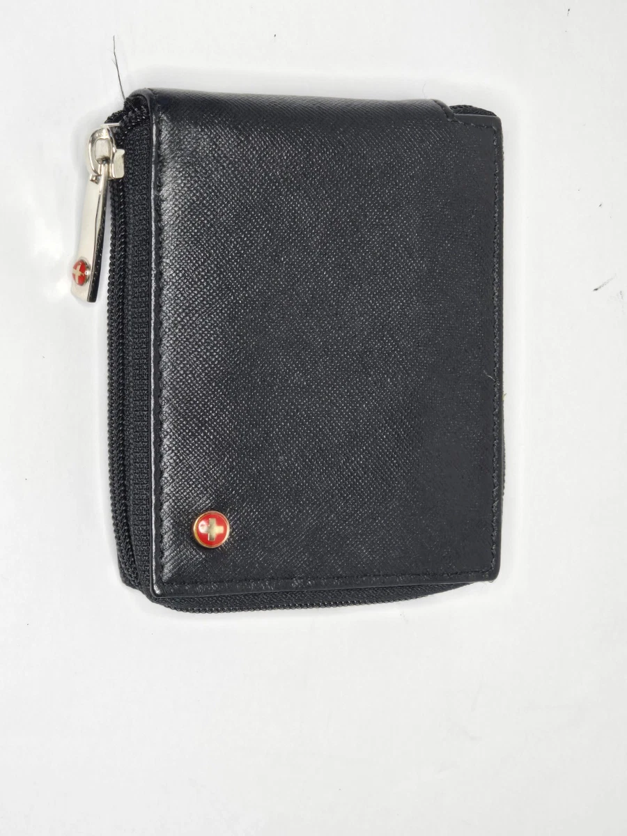 Alpine Swiss RFID Protected Men's Max Coin Pocket Bifold Wallet with Divided Bill Section Comes in a Gift Box - Alpine Swiss