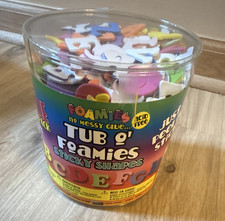 Foamies Tub O' Foamies Sticky Shapes Alphabet Big Value Pack, 5 oz