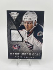 Artem Anisimov 2013-14 Panini Titanium GAME WORN GEAR JERSEY