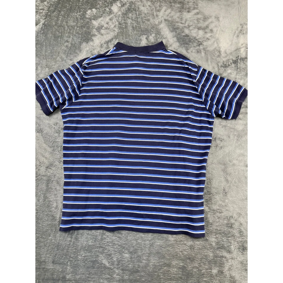 Polo Ralph Lauren XL azul marino a rayas manga corta para hombre bueno Foto 2 de 4