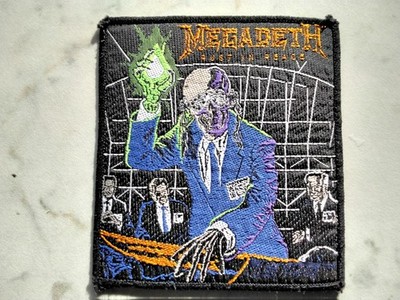 MEGADETH  PATCH Original 80er MADE IN ENGLAND  Vintage Aufnäher 10x11cm Metal