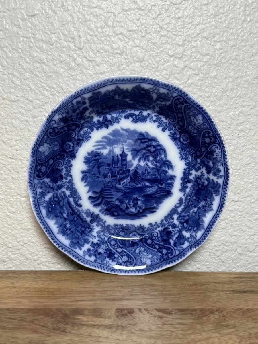 Burgess Leigh Flow Blue In Burleigh (Burgess & Leigh) China for