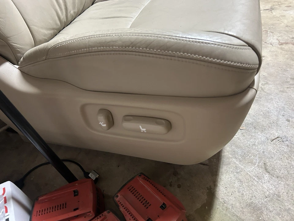 Asiento de pasajero delantero Lexus GX470 2003-2009 color tostado cuero completo OEM Foto 4 de 4