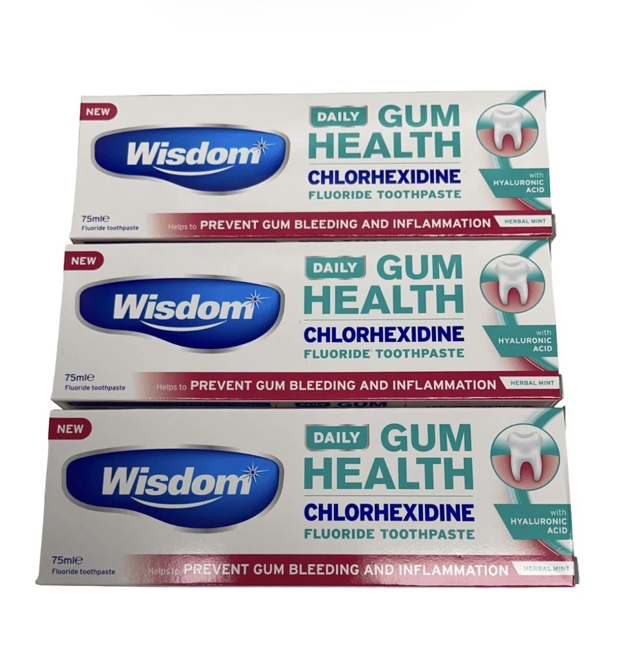 Wisdom Daily Gum Health Toothpaste 75ml Pack of 3 for 12.50£ Free Shipping - Image 2 of 4