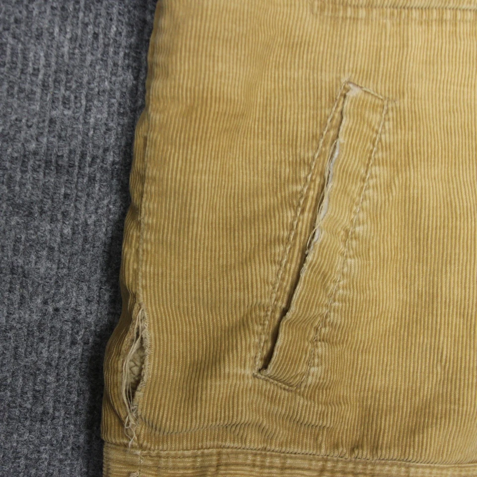 Aeropostale Mens Corduroy Trucker Jacket Beige Sherpa Collar Size M - Image 4 of 4