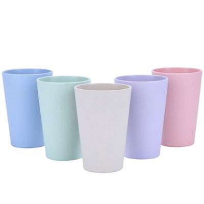 LuckyZone Wheat Straw Unbreakable Cup | 16 oz 16 (5 Count), 5Color_A