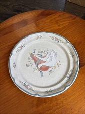 International China Marmalade Goose Duck Blue Ribbon Salad Dessert Plate 8”