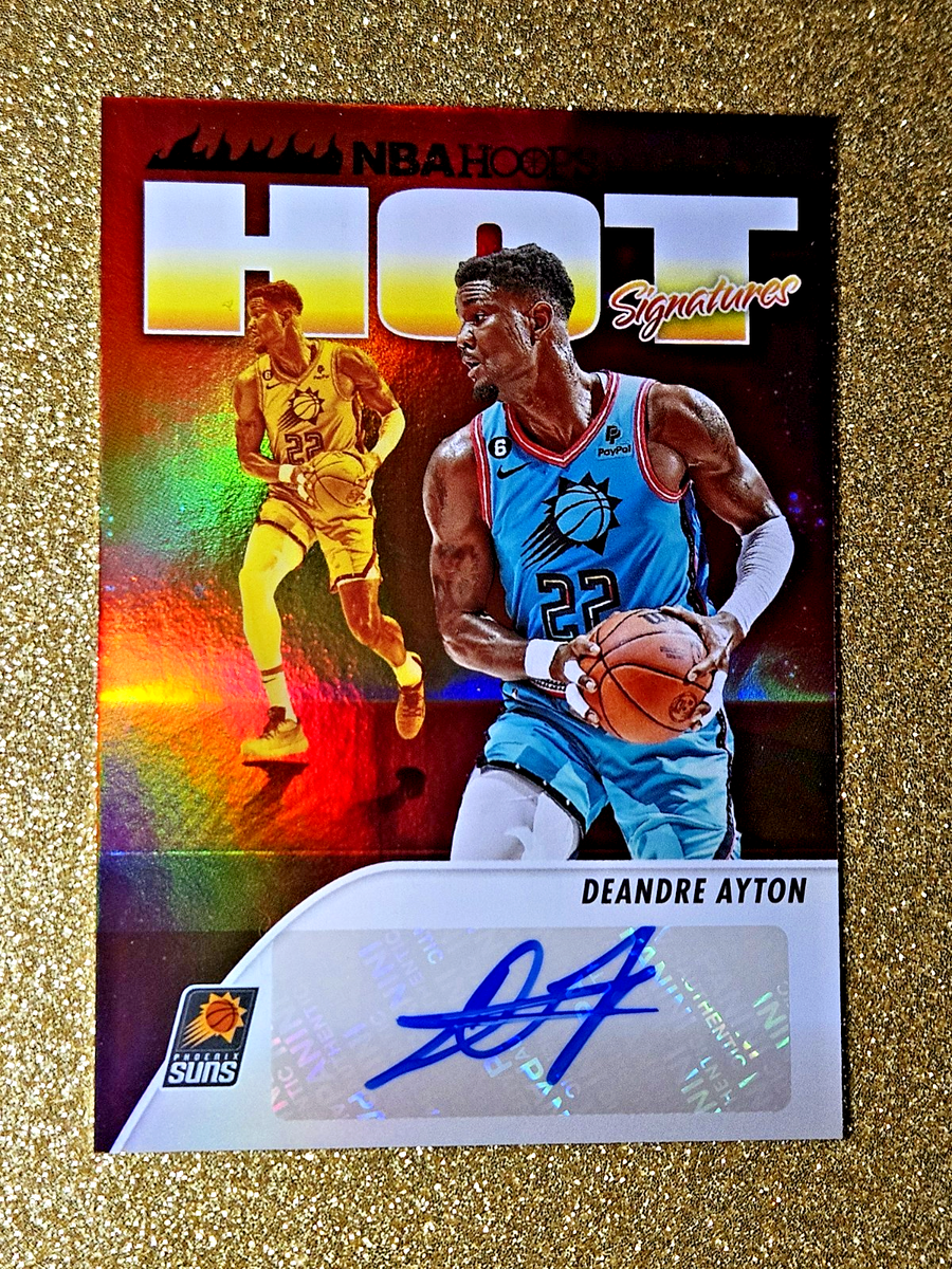 2023-24 Panini NBA Hoops Hot Signatures DeAndre Ayton Autograph