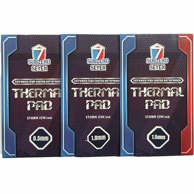 Thermal Pad 15W/mK SubZero Seven Grey 90x50mm 0.5-3.0mm | Fast UK Post