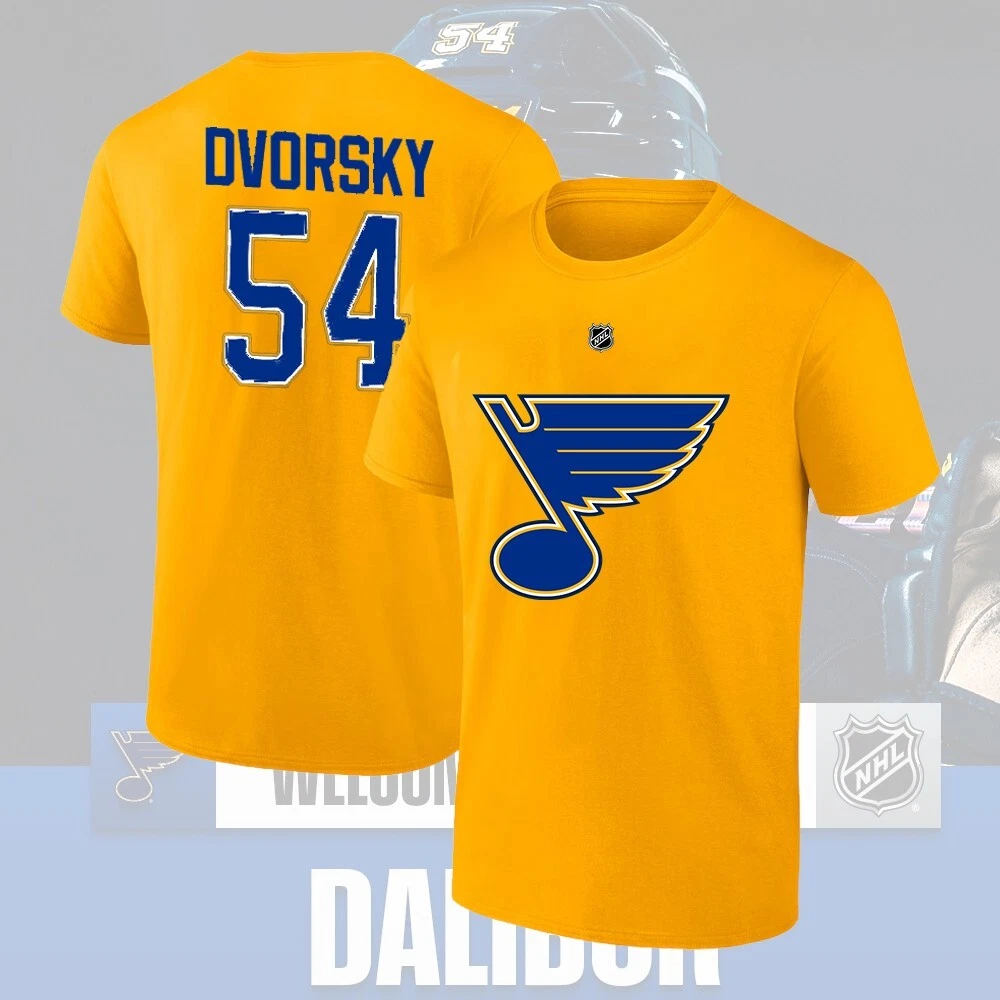 Welcome Dalibor Dvorsky #54 St Louis Blues 2025 Player Name & Number Fans