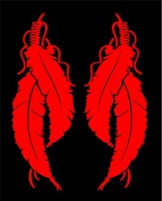 Feathers Decals southwestern Native American style decal window vinyl sticker
