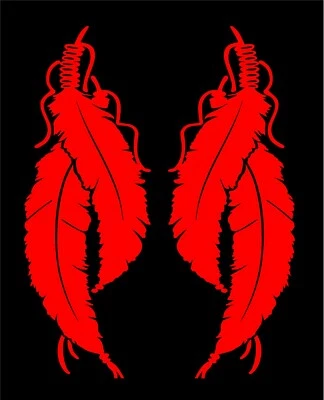 ORACAL Feathers Decals southwestern Native American style decal window vinyl sticker