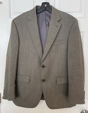 Lauren Ralph Lauren Sport Coat Blazer Mens 40S Wool Brown Herringbone EUC