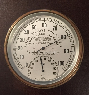 Abbeon Inc M2A4 Relative Humidity and Temperature Indicator Vintage West Germany