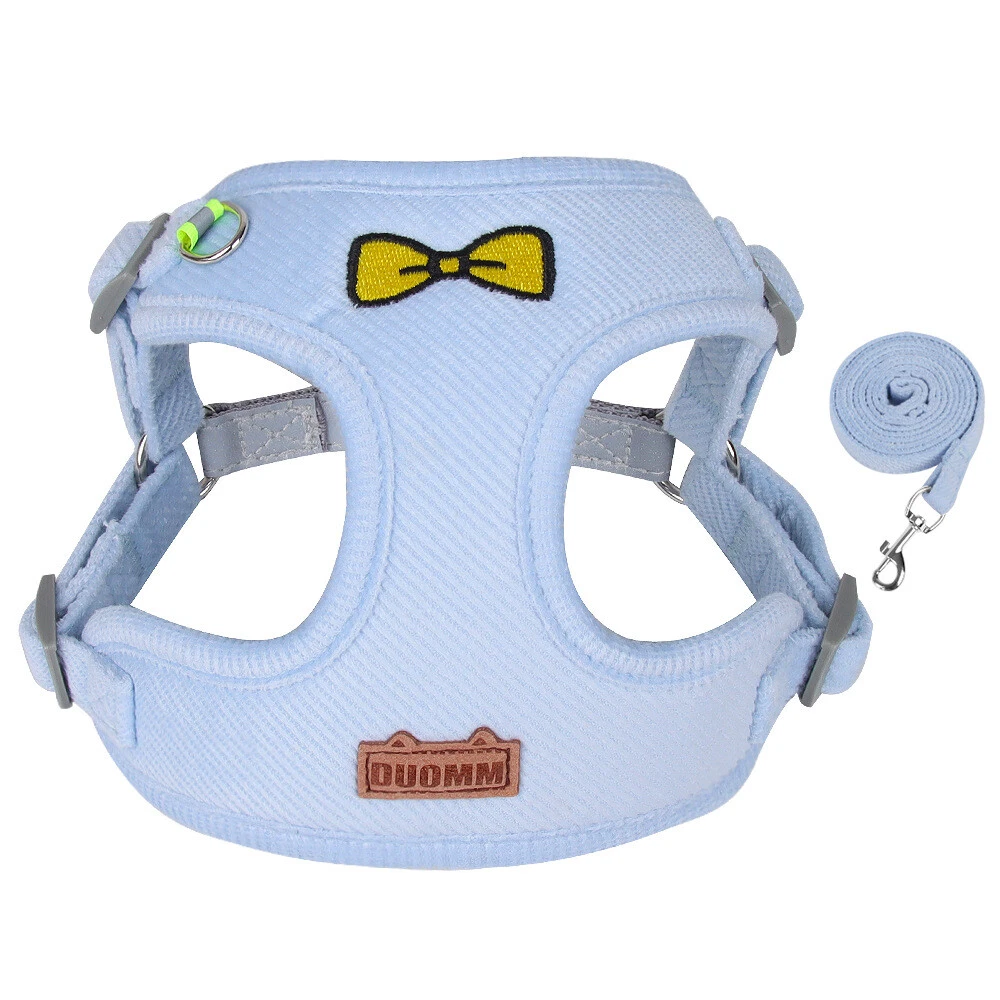 Dog Harness and Leash Set for Dogs Breathable Puppy Cats Harness Soft Warm Vest