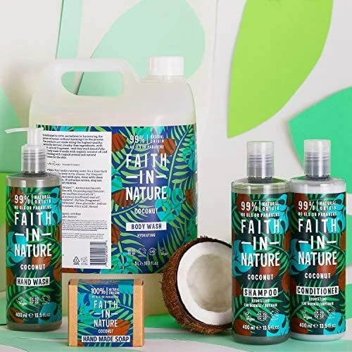 Faith In Nature Natural Coconut Shampoo and Conditioner Set, Hydrating, Vegan a - Picture 6 of 6