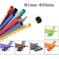 Heat Shrink Tubing  1mm-50mm Electrical Sleeving Cable Heatshrink Tube 2:1 Ratio