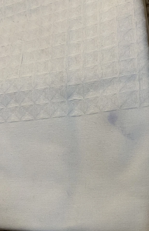 🧷 CORTINA DE DUCHA CON INSERCIÓN DE GOFRE DE UMBRAL, BLANCA 72”x72”🆕 Foto 2 de 3