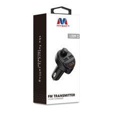 MyBat FM Transmitter Car Charger HANDS FREE Black