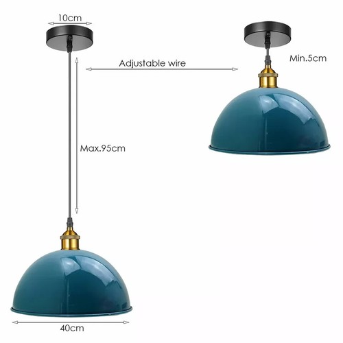 Lámparas Colgantes Industriales LED Lámpara Colgante Metal E27 Vintage - Imagen 2 de 12