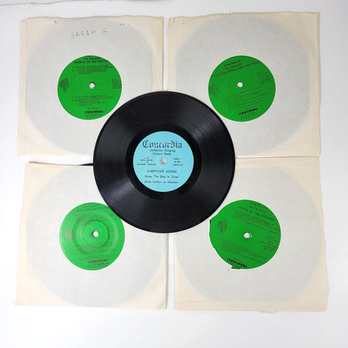 5 1970s Concordia 7 inch Vinyl Records Christian Children Songs ...