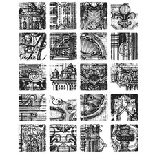 Flower Squares Clear Rubber Stamps For DIY Scrapbooking Album Craft Card Making